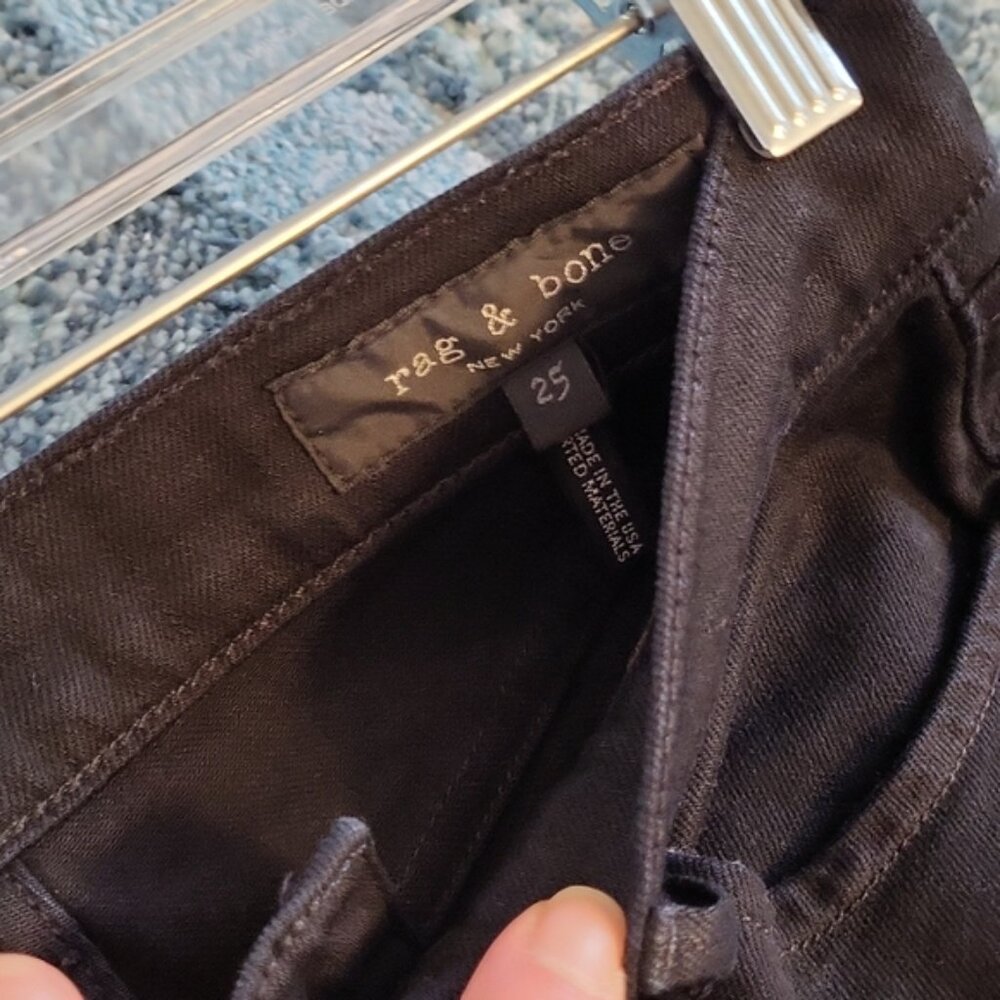Rag & Bone Nina Skinny Black Jeans sz 2 - Picture 3 of 6
